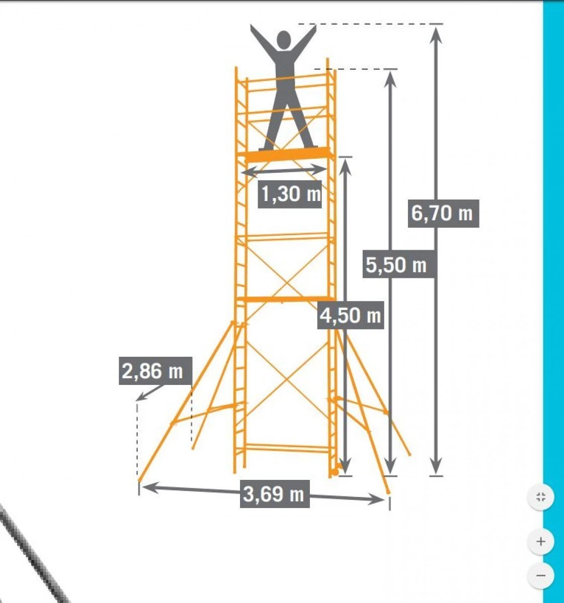 Jeftino povoljno Aluminijumske Merdevine - Aluminijumska Skela 6,7m Speed UP XL Centaure