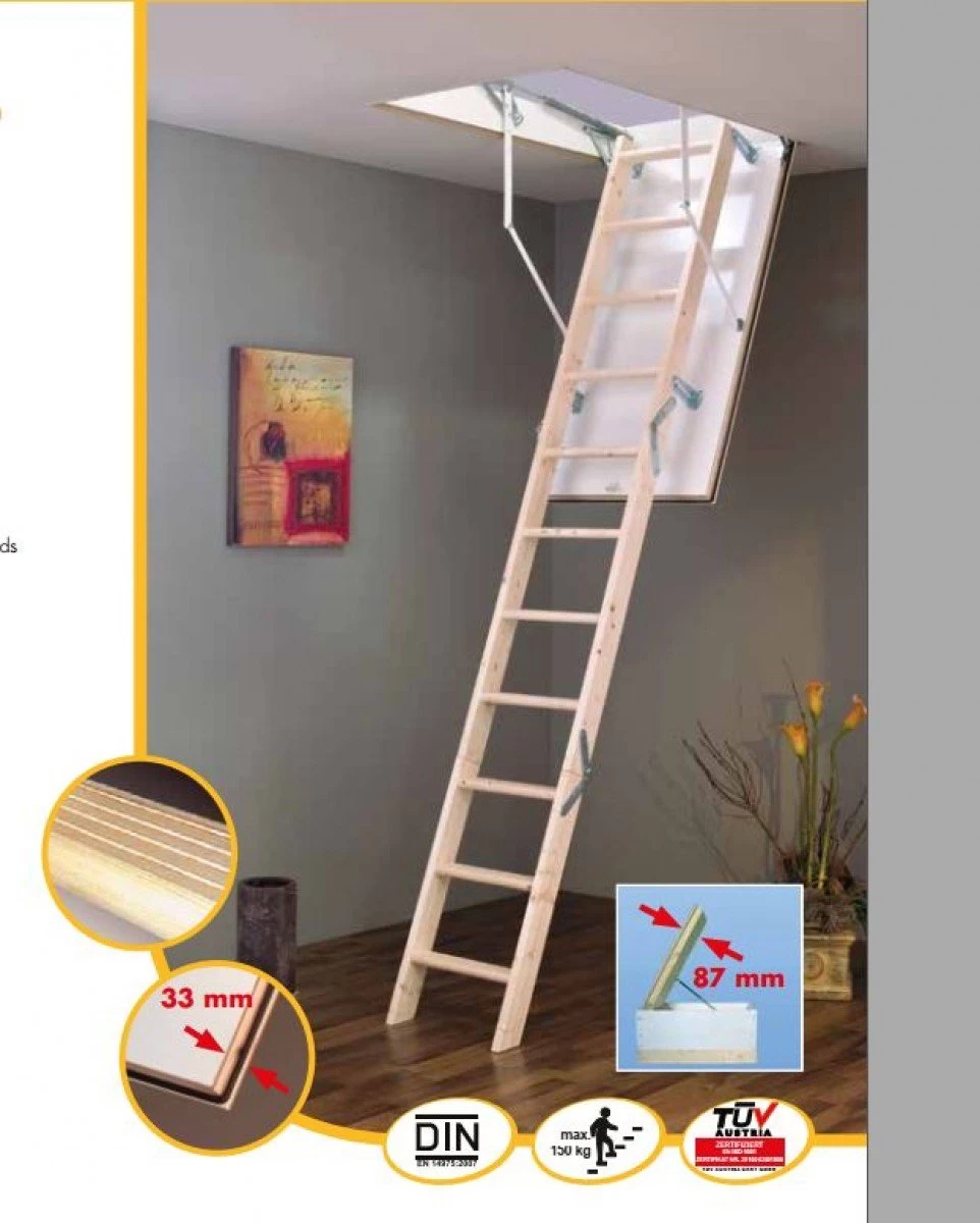 Jeftino povoljno Tavanske Merdevine - Tavanske Merdevine 90x60cm MC-STEP Termoizolovane