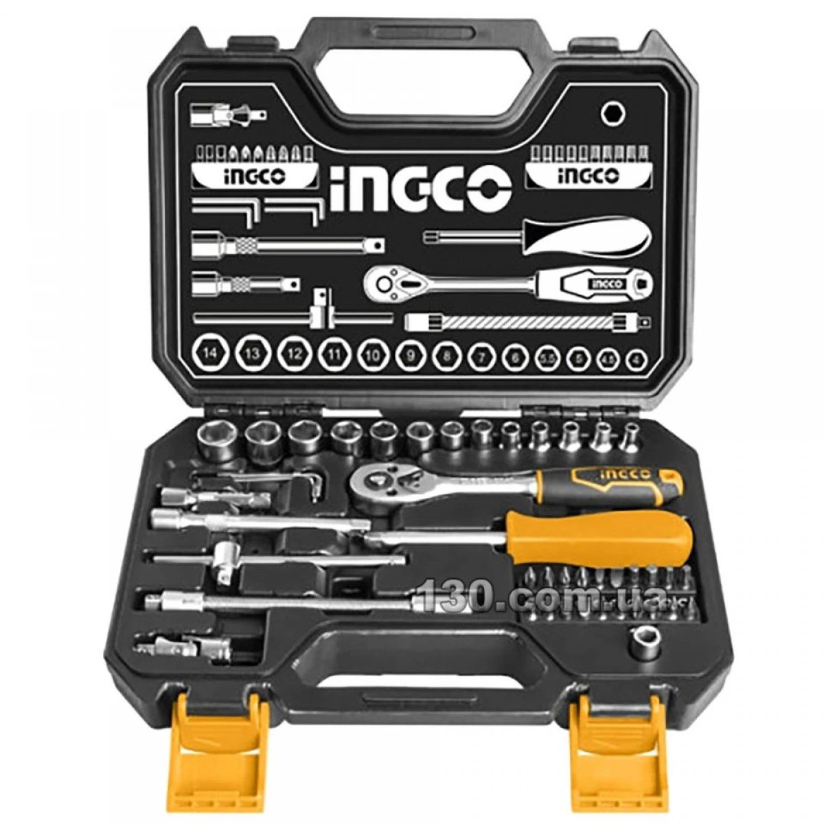 Jeftino povoljno Ručni alati - Ingco Set Nasadnih Ključeva 45/1 1/4" HKTS14451