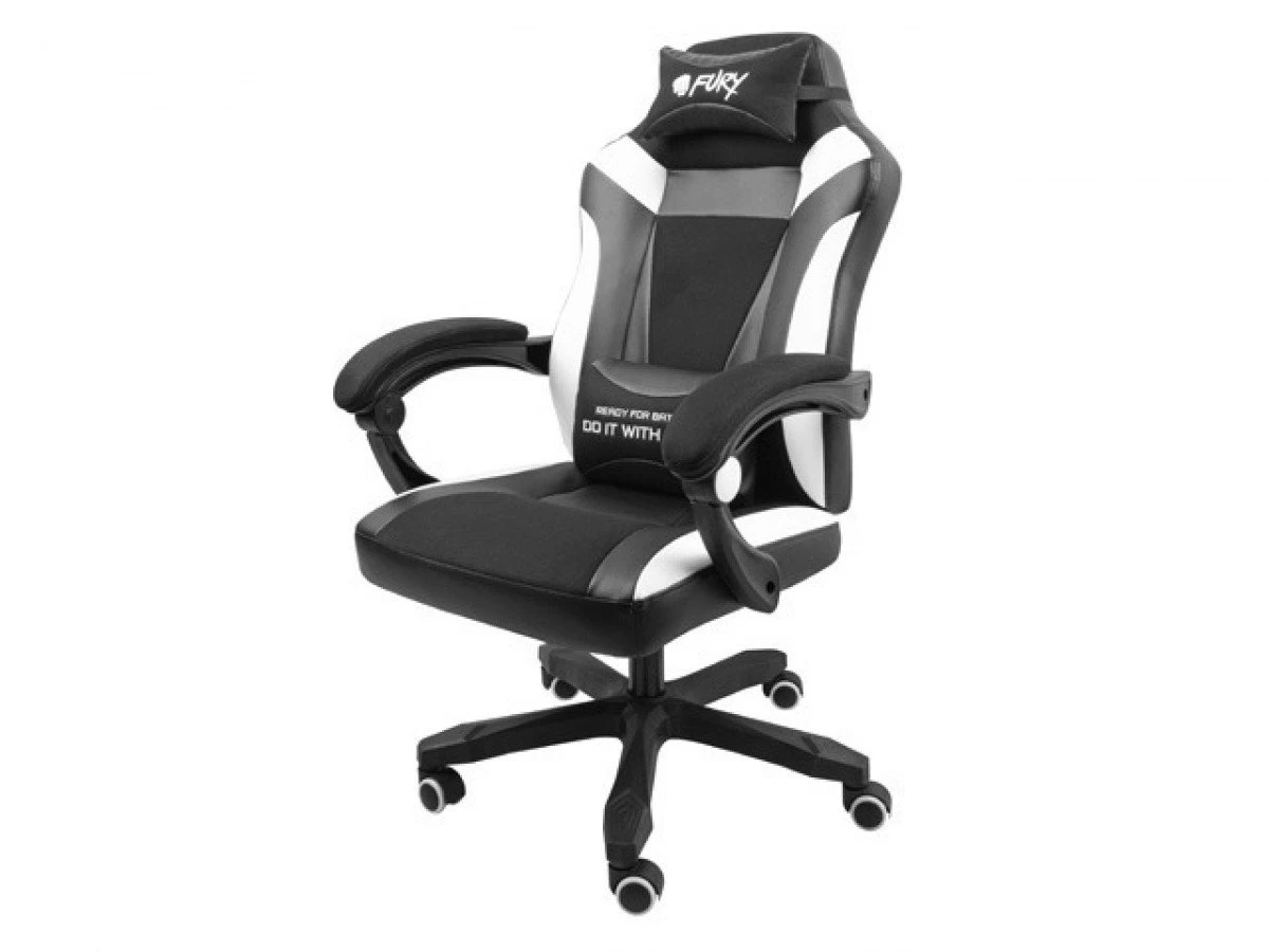 Jeftino povoljno TRGOVACKA ROBA - Gaming fotelja Fury Avenger M+ Crno Bela