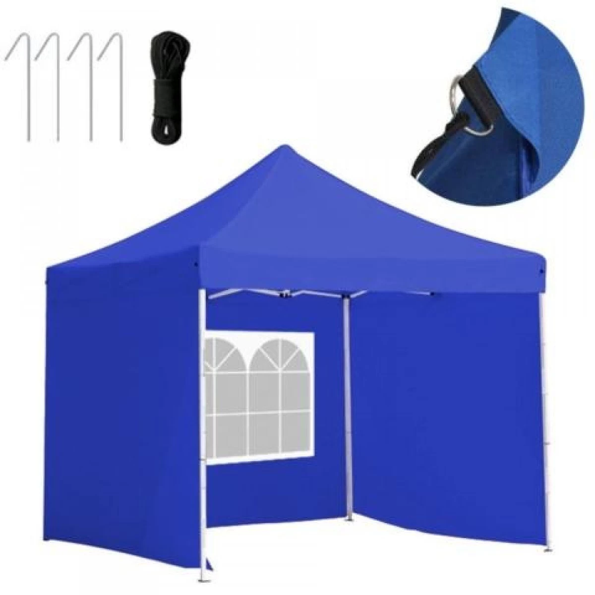 Jeftino povoljno Paviljoni - Paviljon Sa Mehanizmom 3x3m Plavi Tri Stranice