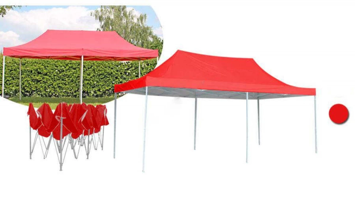 Jeftino povoljno Paviljoni - Paviljon Sa Mehanizmom 3x5,7m Crveni