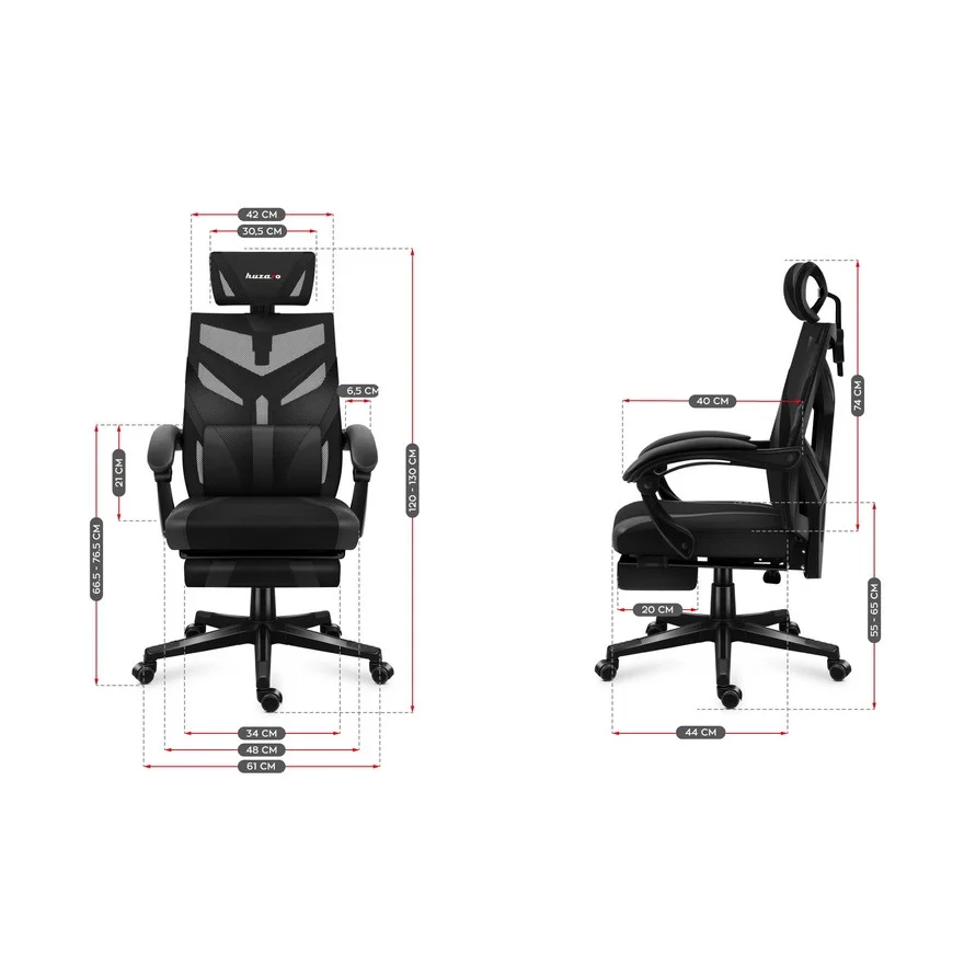 Jeftino povoljno Gaming Oprema - Huzaro Combat 5.0 Crna Gaming stolica