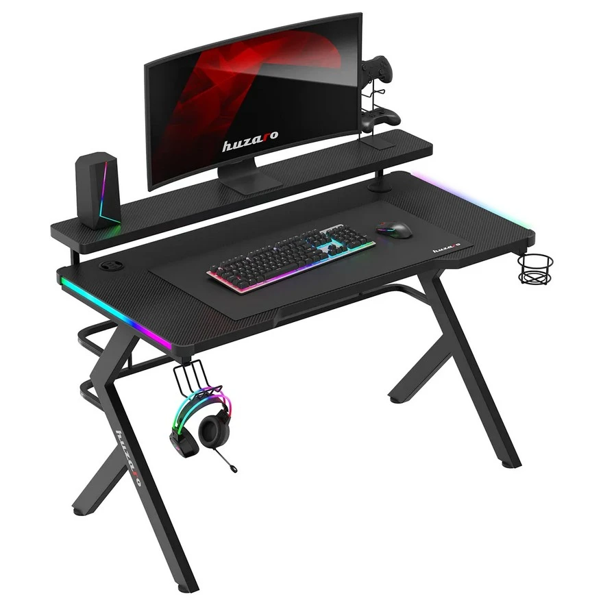 Jeftino povoljno Gaming Stolovi - Huzaro Hero 5 RGB Crni Gaming sto