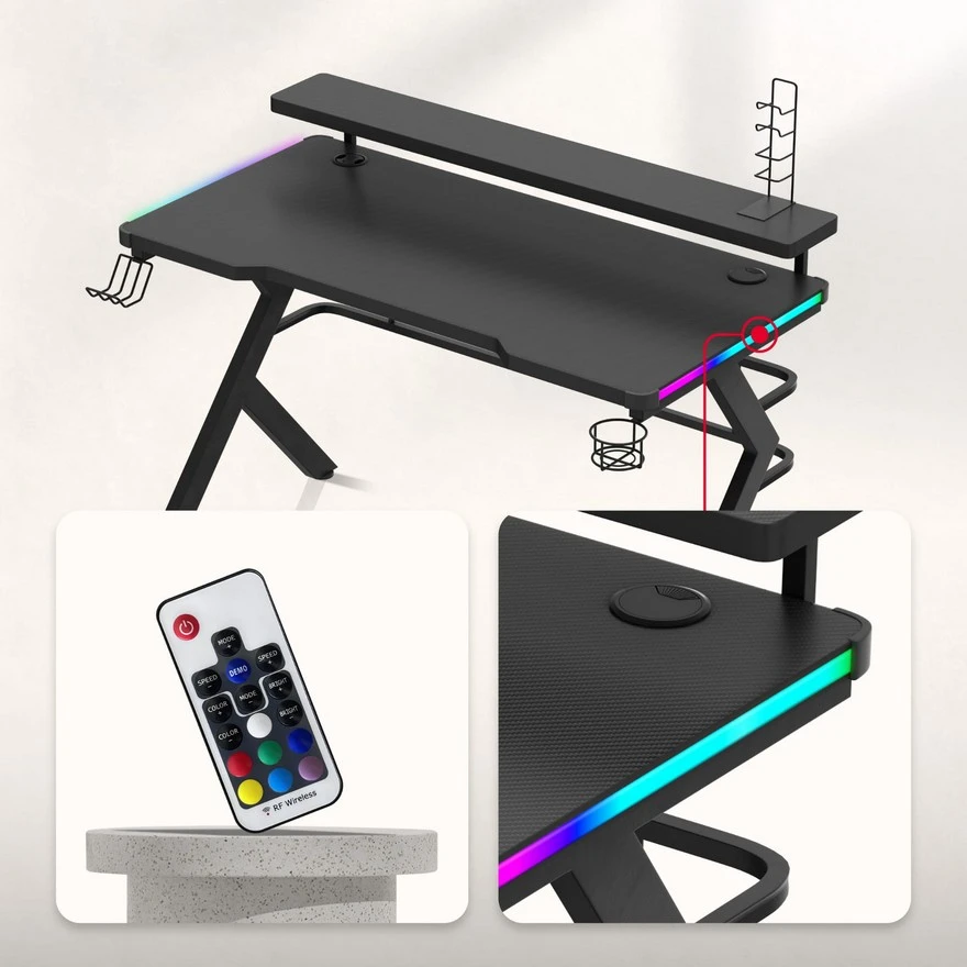 Huzaro Hero 5 RGB Crni Gaming sto foto 4