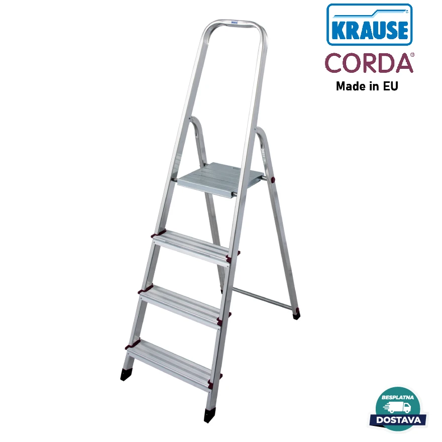 Jeftino povoljno Kućne Aluminijumske Merdevine - CORDA kućne merdevine 1x4 000705