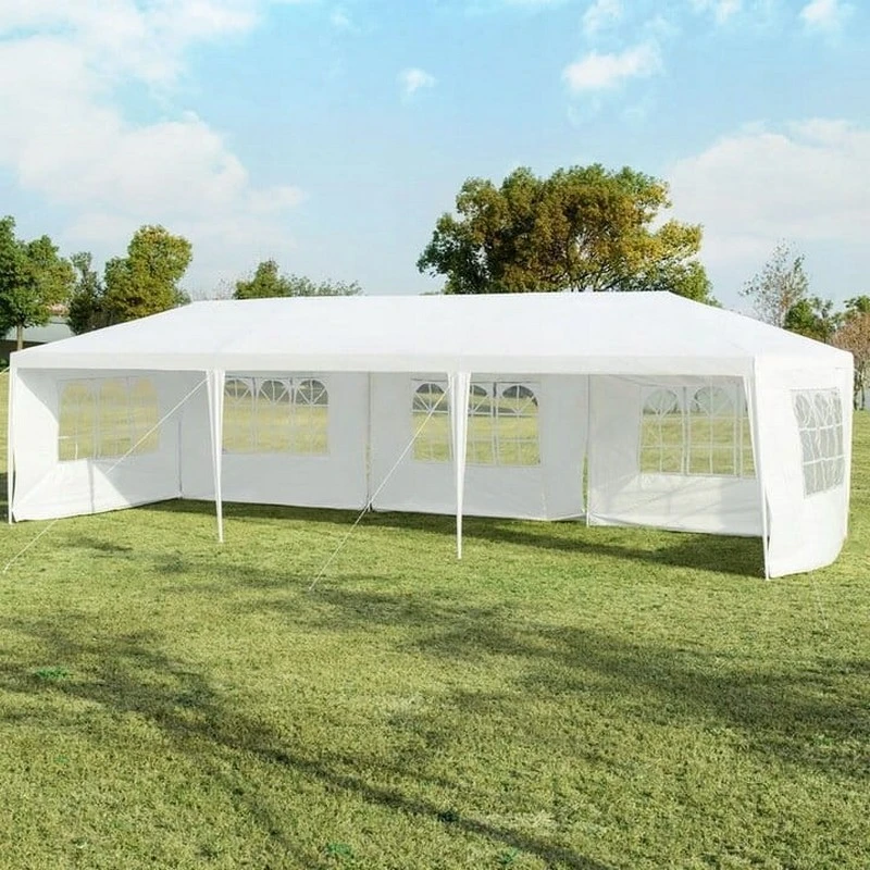 Bastenski paviljon 9x3m vodootporni sator 5 stranica