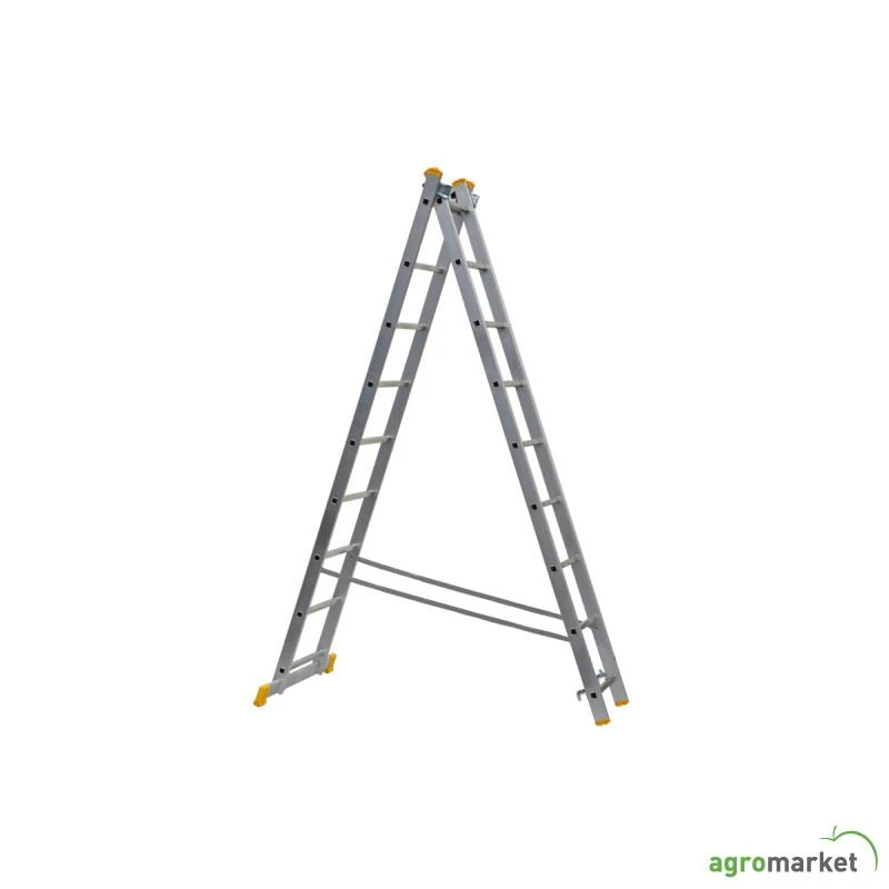 Jeftino povoljno Dvodelne Aluminijumske Merdevine - Merdevine Aluminijumske Dvodelne 2x9 Bomber