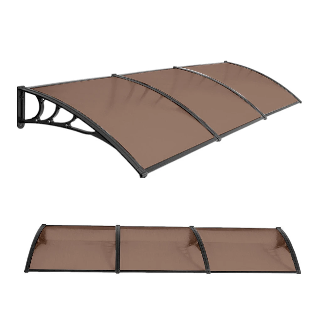 Jeftino povoljno Nadstrešnice - Nadstrešnica 270x100cm Crna Bronza 5mm Leksan