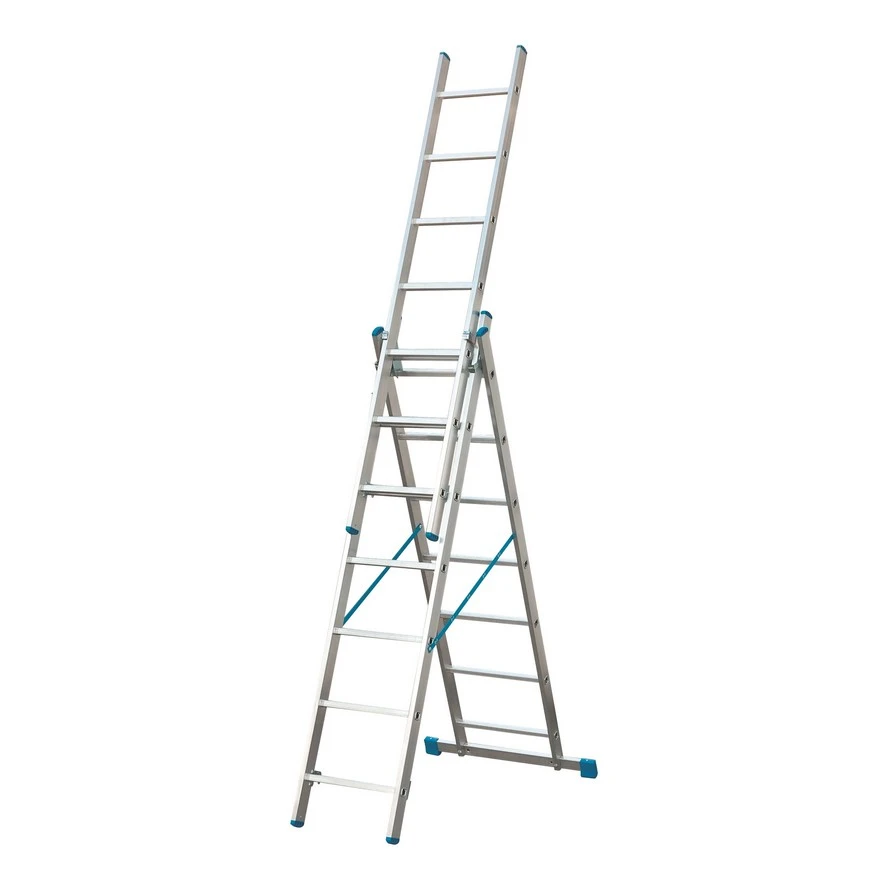 Jeftino povoljno Trodelne Aluminijumske Merdevine - ELKOP Trodelne Aluminijumske Merdevine 3x7 - 4m