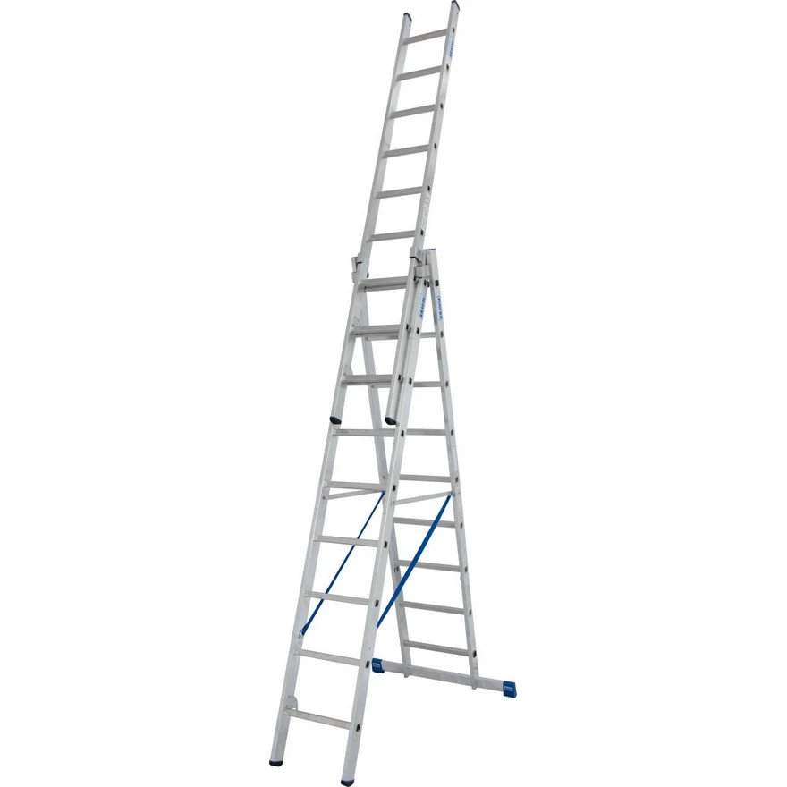 Jeftino povoljno Trodelne Aluminijumske Merdevine - Krause Stabilo Mnogonamenske Merdevine 3x9 - 6,05m Kontra Nastavak