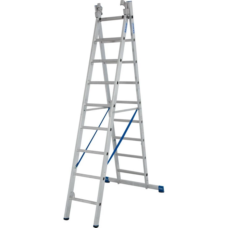 Jeftino povoljno Trodelne Aluminijumske Merdevine - Krause Stabilo Mnogonamenske Merdevine 3x9 - 6,05m Kontra Nastavak