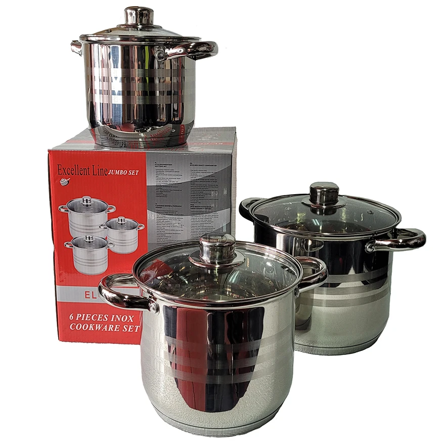 Jeftino povoljno Kuhinjska Oprema - Excellent Line Jumbo Set Lonci 6 delova EL-CP3