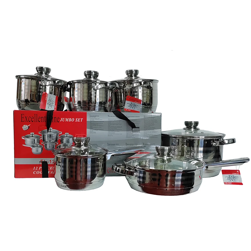Jeftino povoljno Kuhinjska Oprema - Excellent Line Jumbo Set Lonci 12 delova EL-12ST