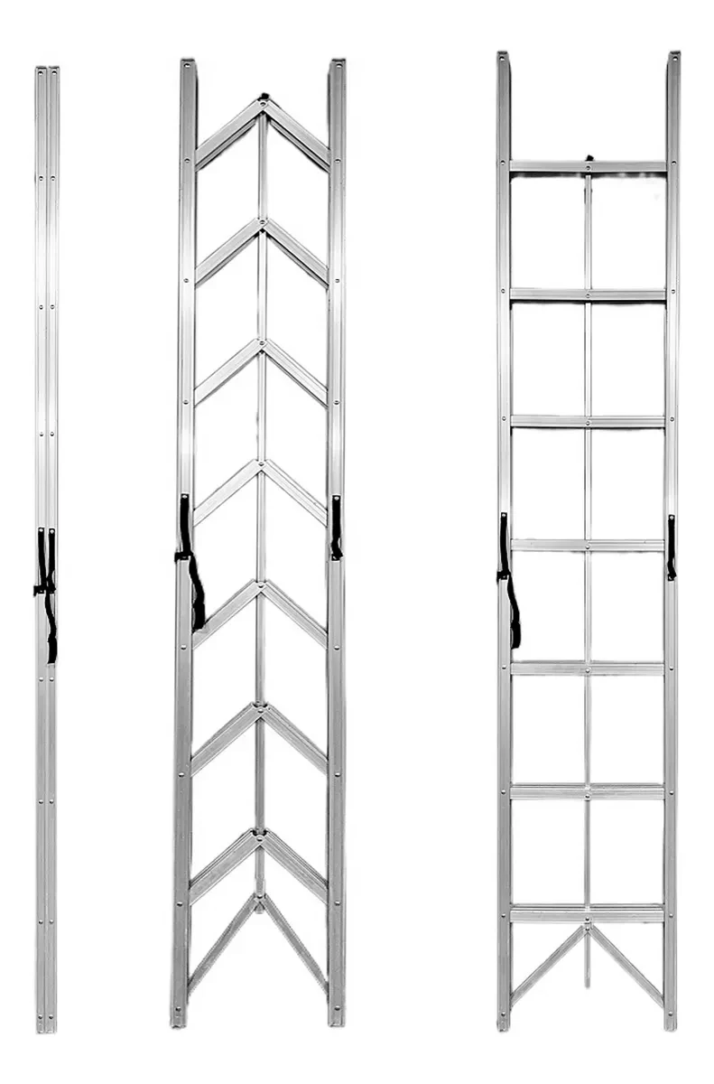 Jeftino povoljno Sklopive Aluminijumske Merdevine - SuperStep Sklopive Štapne Alu Merdevine 233cm 7 Gazišta