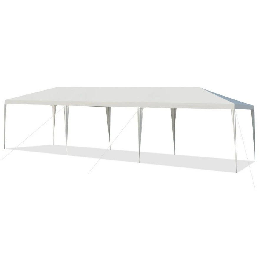 Jeftino povoljno Paviljoni - Paviljon za zabave 9x3m bez stranica Beli