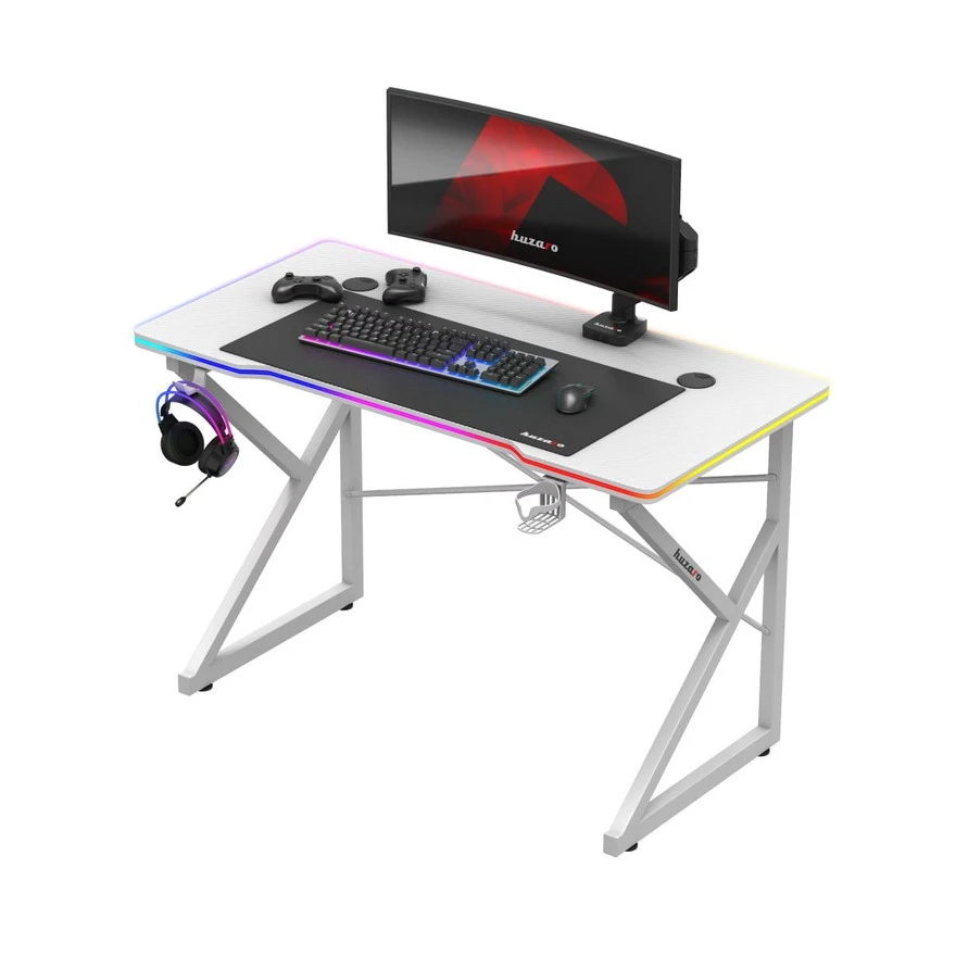 Jeftino povoljno TRGOVACKA ROBA - Huzaro Hero 1.7 RGB Beli Gaming sto