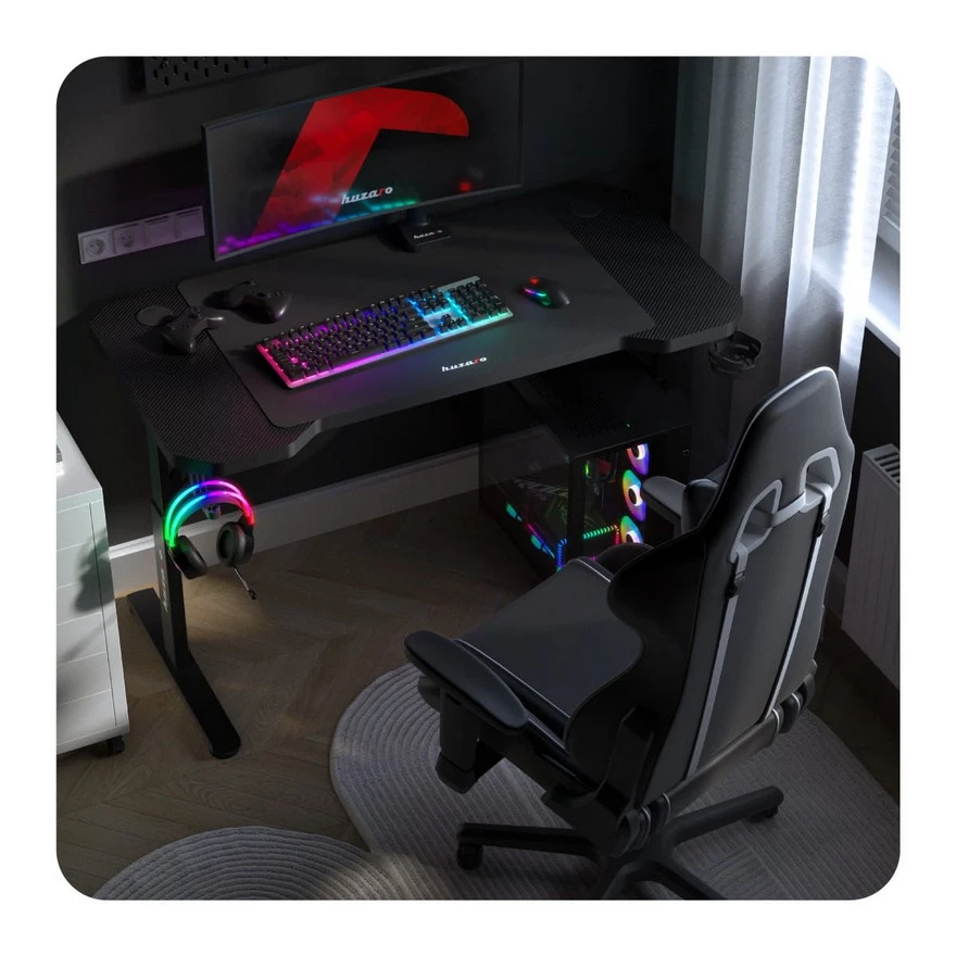 Jeftino povoljno Gaming Oprema - Huzaro Hero 2.6 Crni Gaming sto