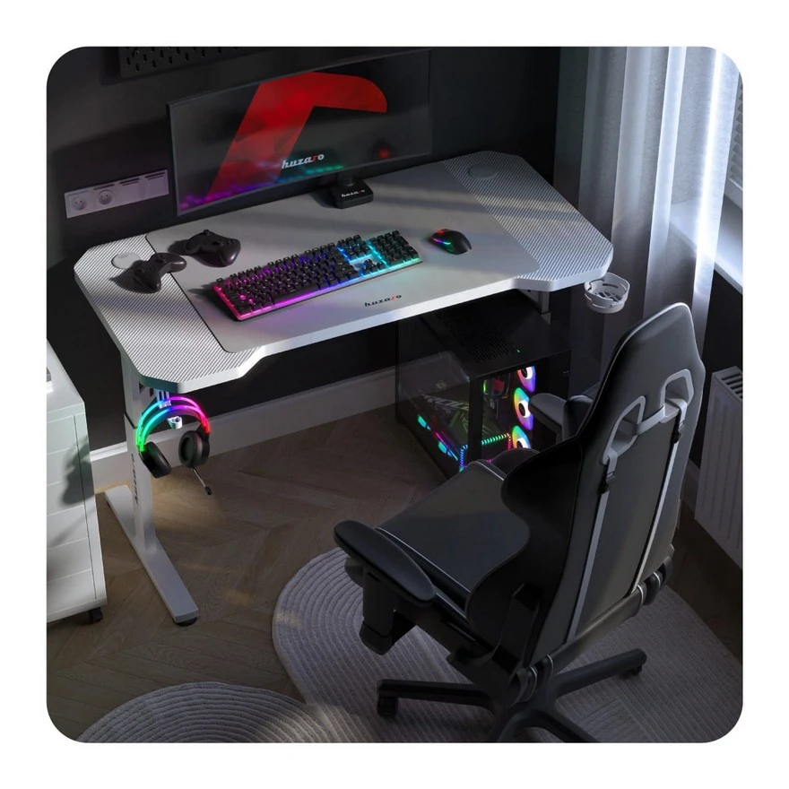 Jeftino povoljno TRGOVACKA ROBA - Huzaro Hero 2.6 Beli Gaming sto