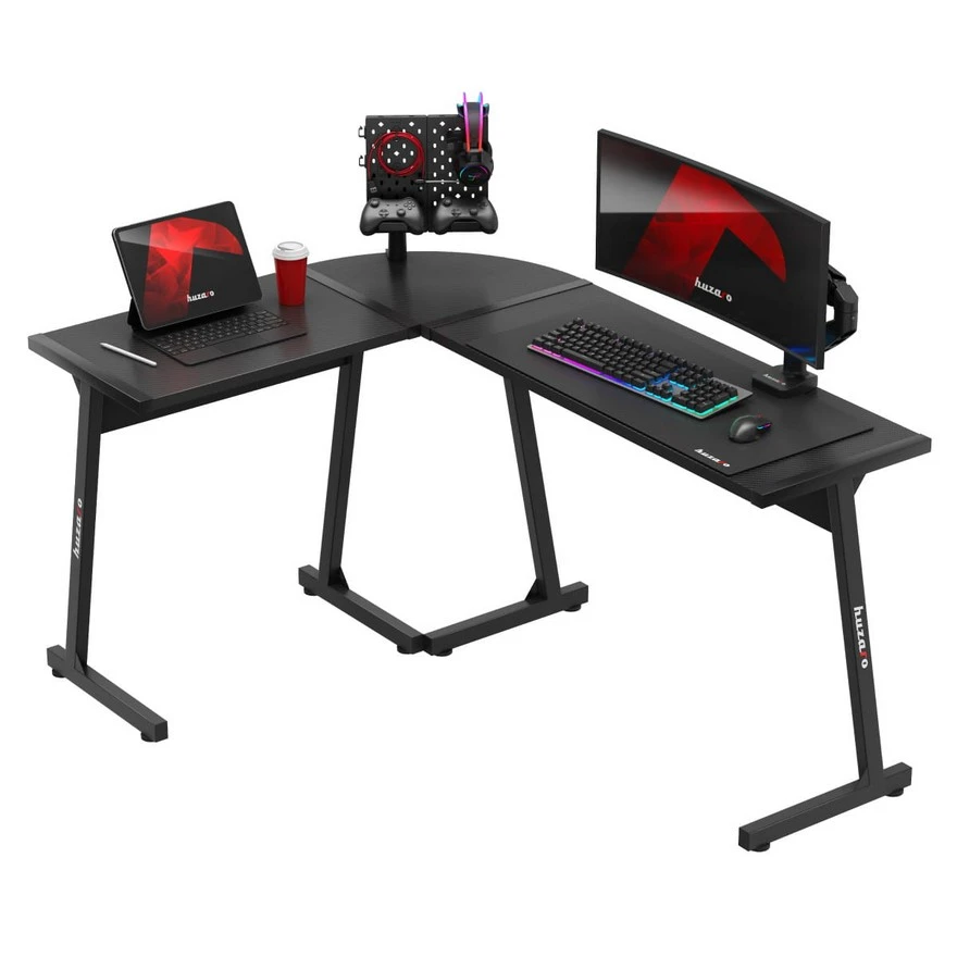 Jeftino povoljno Gaming Stolovi - Huzaro Hero 6 Crni Ugaoni Gaming sto
