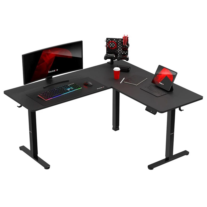 Jeftino povoljno Gaming Oprema - Huzaro Hero 9.5 Ugaoni Električni Gaming sto