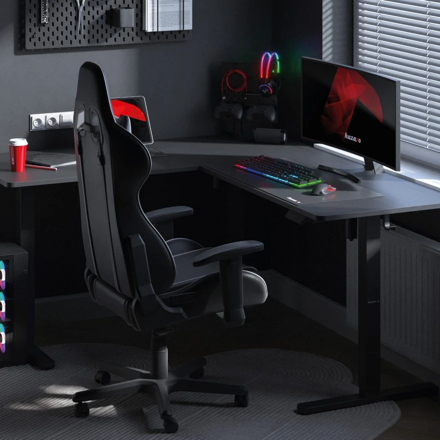 Jeftino povoljno Gaming Stolovi - Huzaro Hero 9.5 Ugaoni Električni Gaming sto