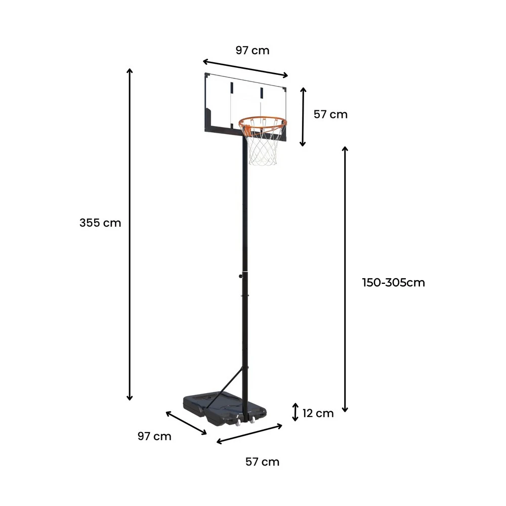 Jeftino povoljno Kuća i stan - Koš sa podesivom visinom od 150cm do 305cm