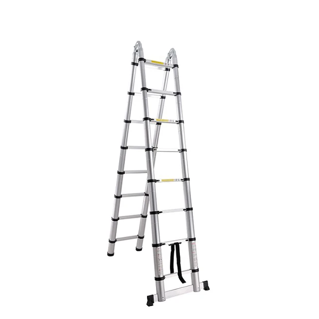 Jeftino povoljno MERDEVINE - SuperStep Duple Aluminijumske Teleskopske Merdevine 2,8+2,8 XL