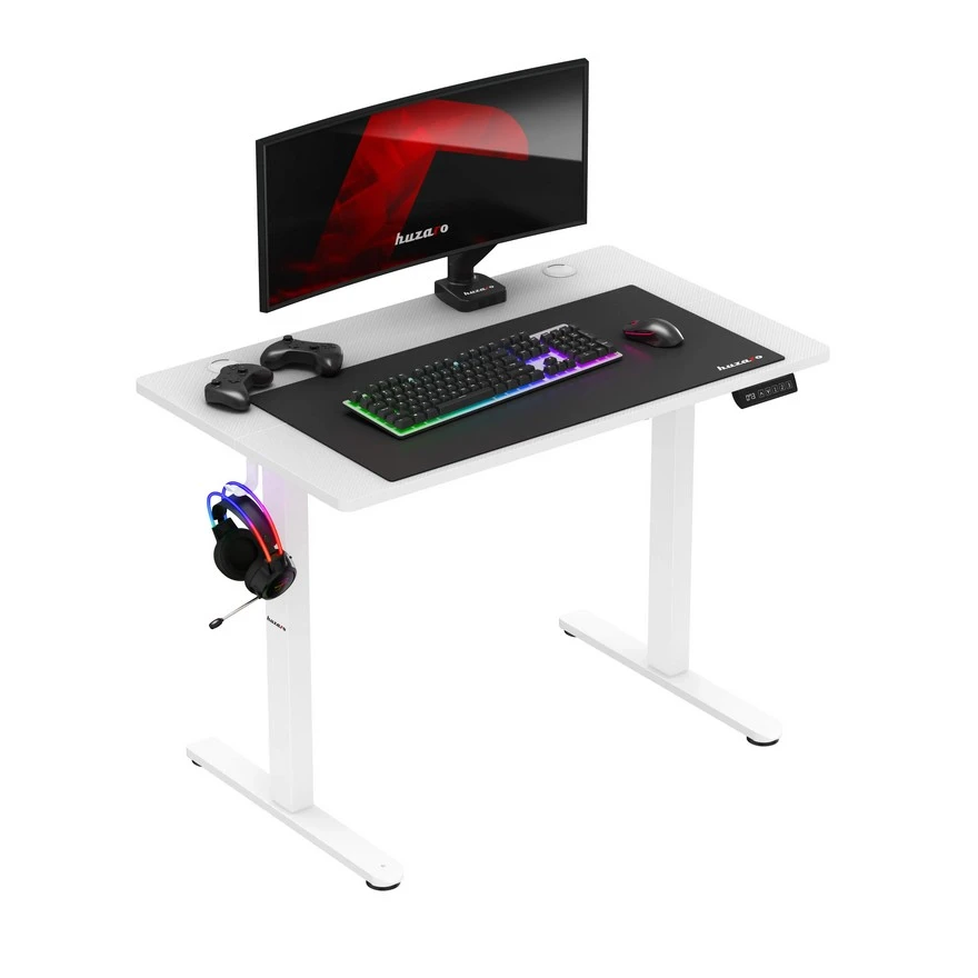 Jeftino povoljno Gaming Oprema - Huzaro Hero 7.9 Beli Električni podesivi sto