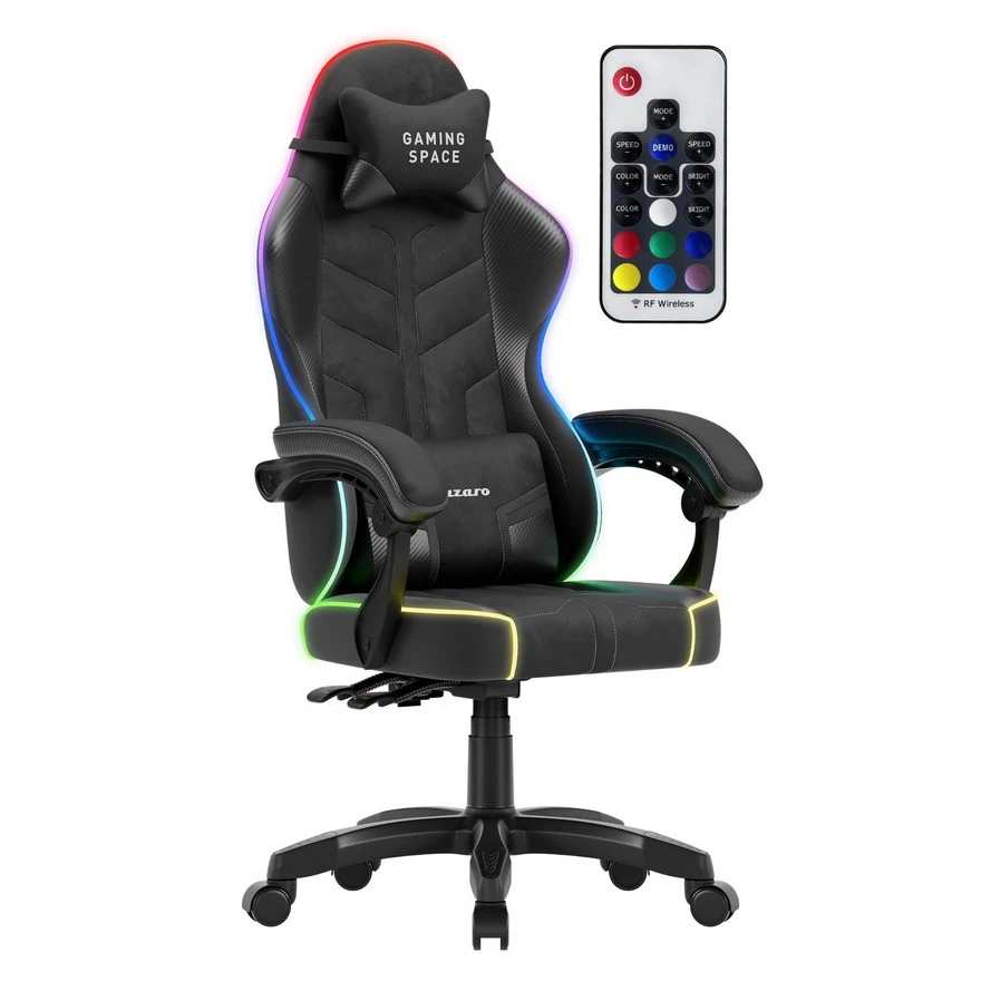Jeftino povoljno Gaming Oprema - Huzaro Force 2.7 RGB Crna Gaming stolica