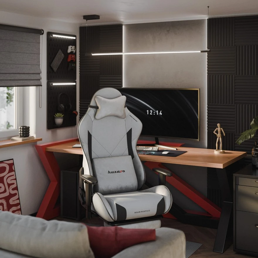 Jeftino povoljno Gaming Oprema - Huzaro Force 5.7 Siva Gaming stolica