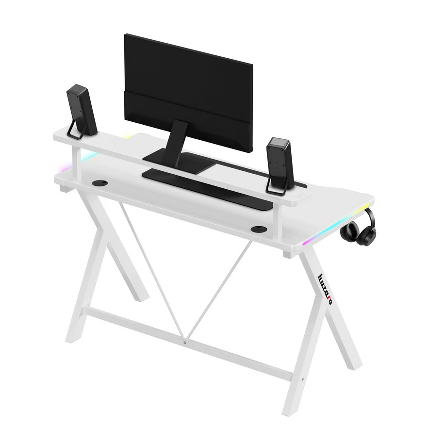 Huzaro Hero 1.9 Beli RGB Gaming sto 120x60cm foto 5