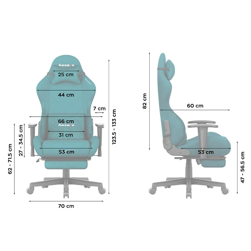 Huzaro Force 5.7 Teal Gaming stolica foto 3