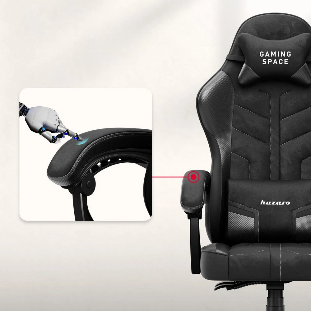 Huzaro Force 2.7 Crna Carbon Gaming stolica foto 4