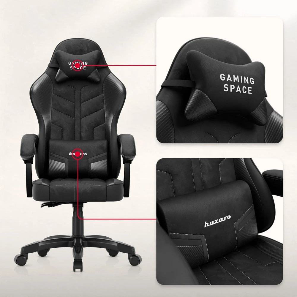 Huzaro Force 2.7 Crna Carbon Gaming stolica foto 5