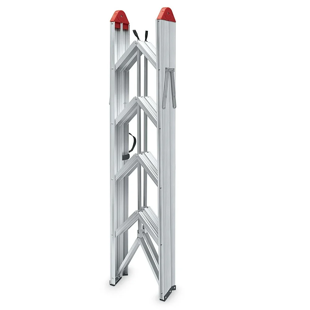 Jeftino povoljno Aluminijumske Merdevine - SuperStep Duple Sklopive Štapne Alu Merdevine 2x4 158cm