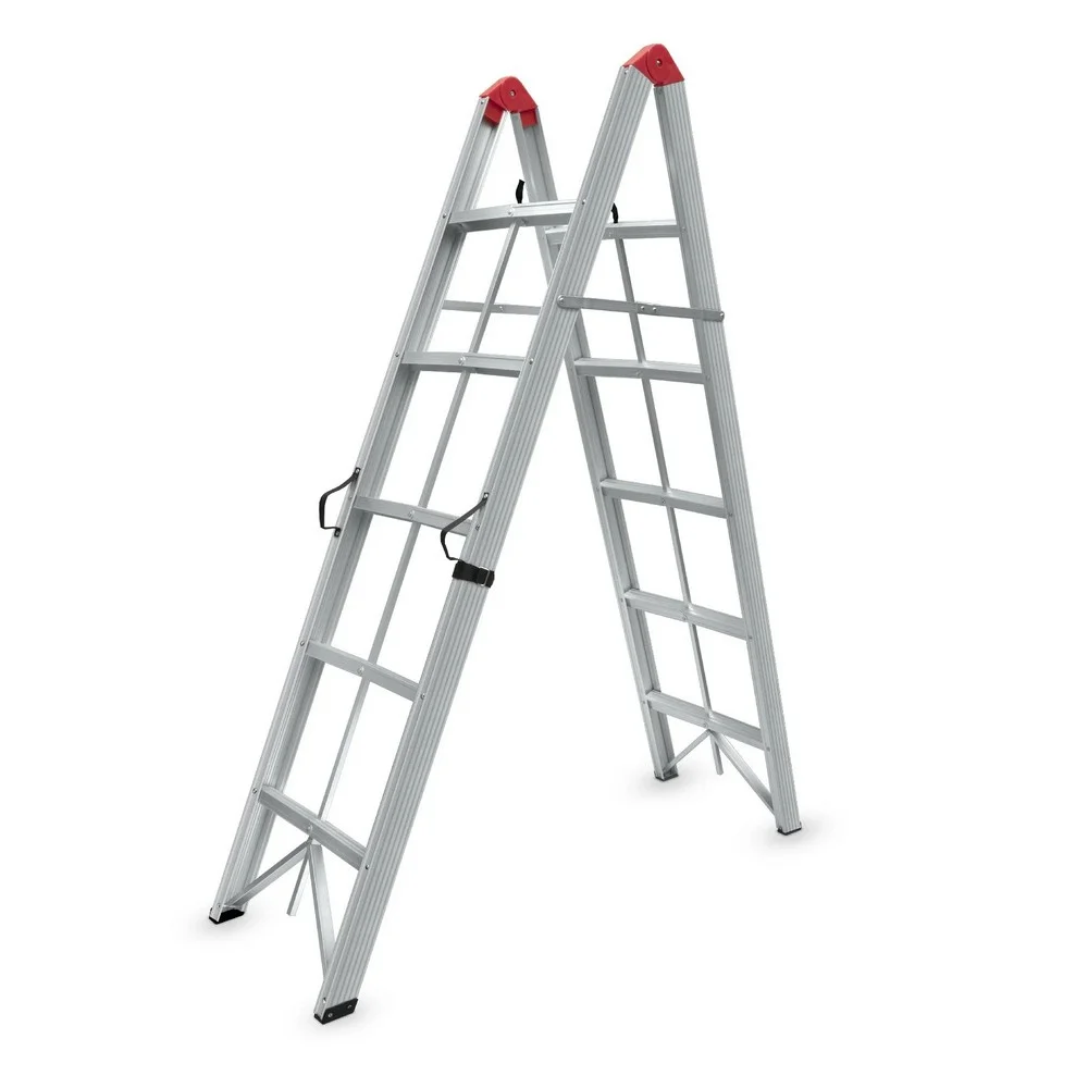 Jeftino povoljno Sklopive Aluminijumske Merdevine - SuperStep Duple Sklopive Štapne Alu Merdevine 2x5 188cm