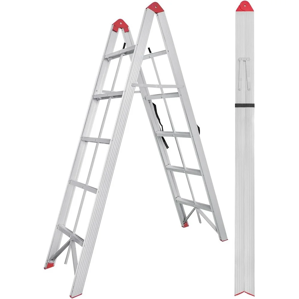 Jeftino povoljno Sklopive Aluminijumske Merdevine - SuperStep Duple Sklopive Štapne Alu Merdevine 2x5 188cm