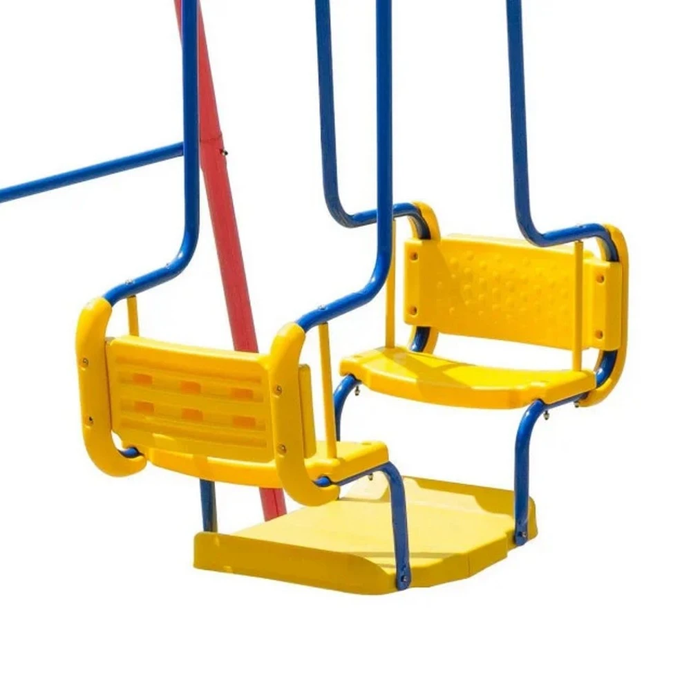 Jeftino povoljno Igračke i dečija oprema - ED Velika Dečija Ljuljaška set 3u1 Metalna ljuljaška gondola merdevine 300x200x195