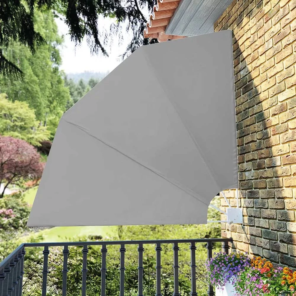 Jeftino povoljno TRGOVACKA ROBA - Bočna sklopiva tenda za balkon 140cm Siva