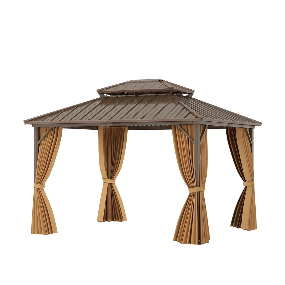 Jeftino povoljno Paviljoni - Metalni Paviljon LUX sa Zavesom 354x294cm