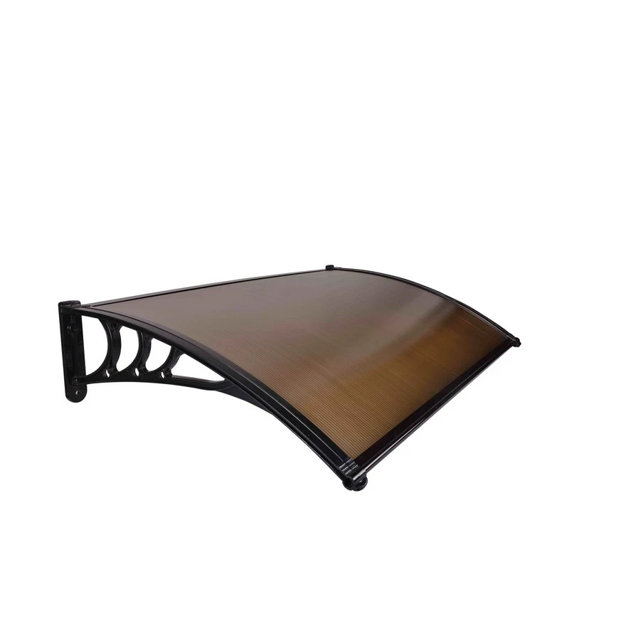 Jeftino povoljno BASTENSKA OPREMA - Nadstrešnica Aluminijumska 150x120cm Crna Bronza 5mm