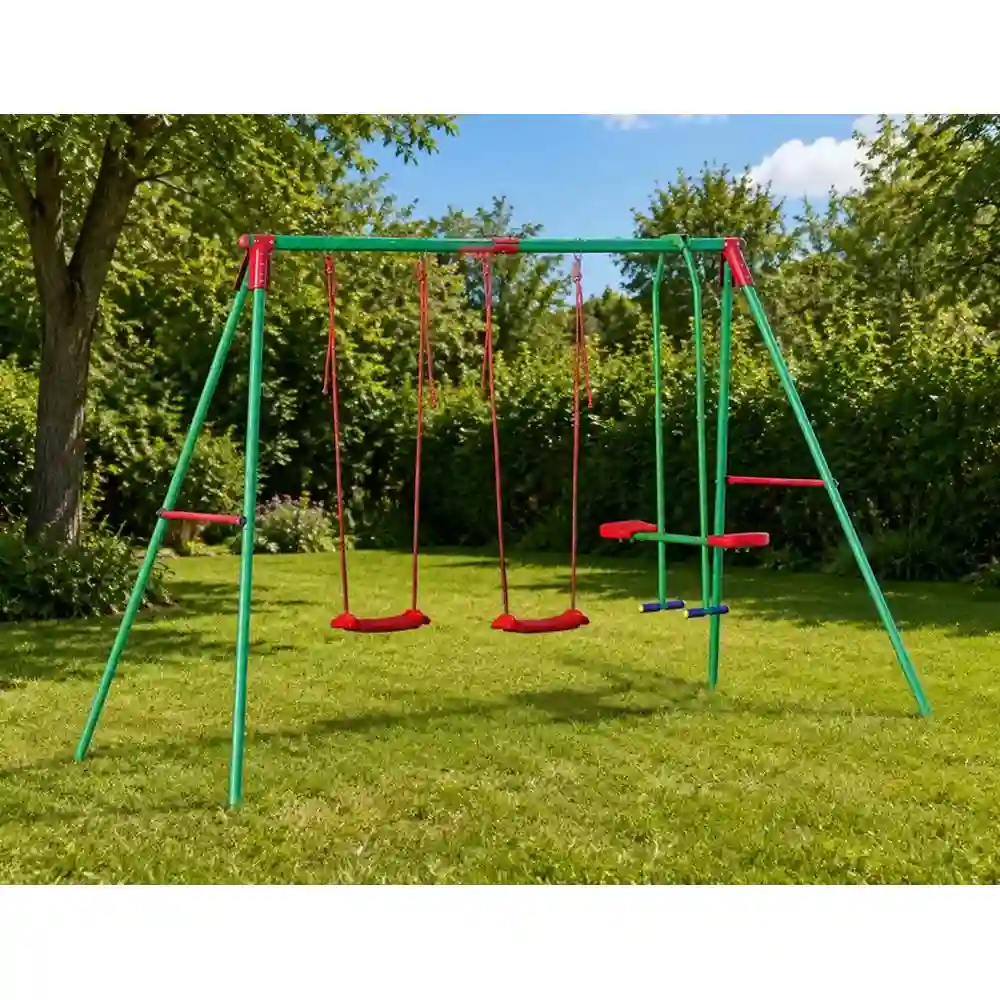 Jeftino povoljno Ljuljaške i klackalice - Metalna ljuljaška za decu 327x139x203 cm