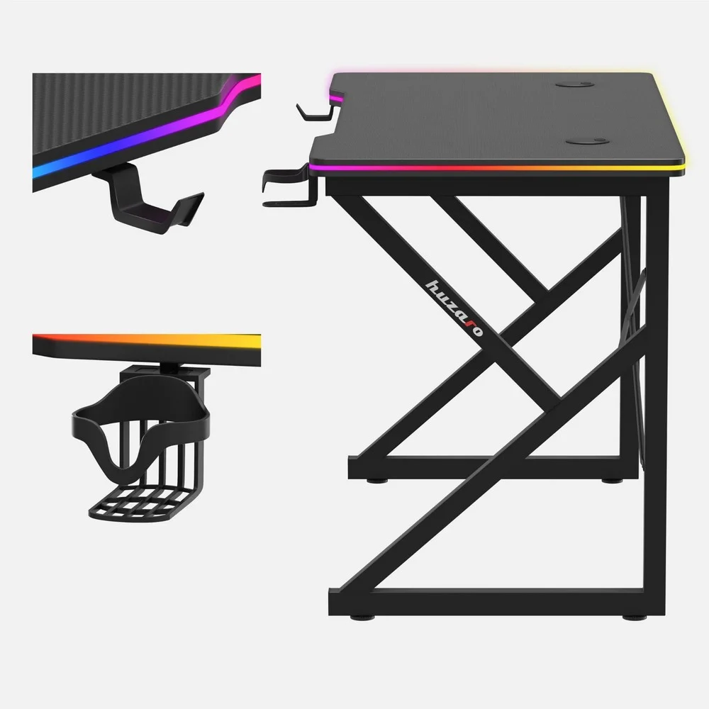 Huzaro Hero 1.7 RGB Crni Gaming sto foto 4