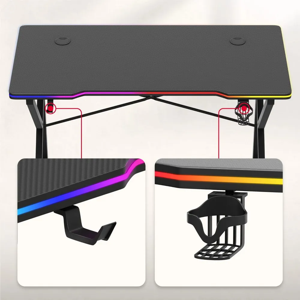 Huzaro Hero 1.7 RGB Crni Gaming sto foto 5