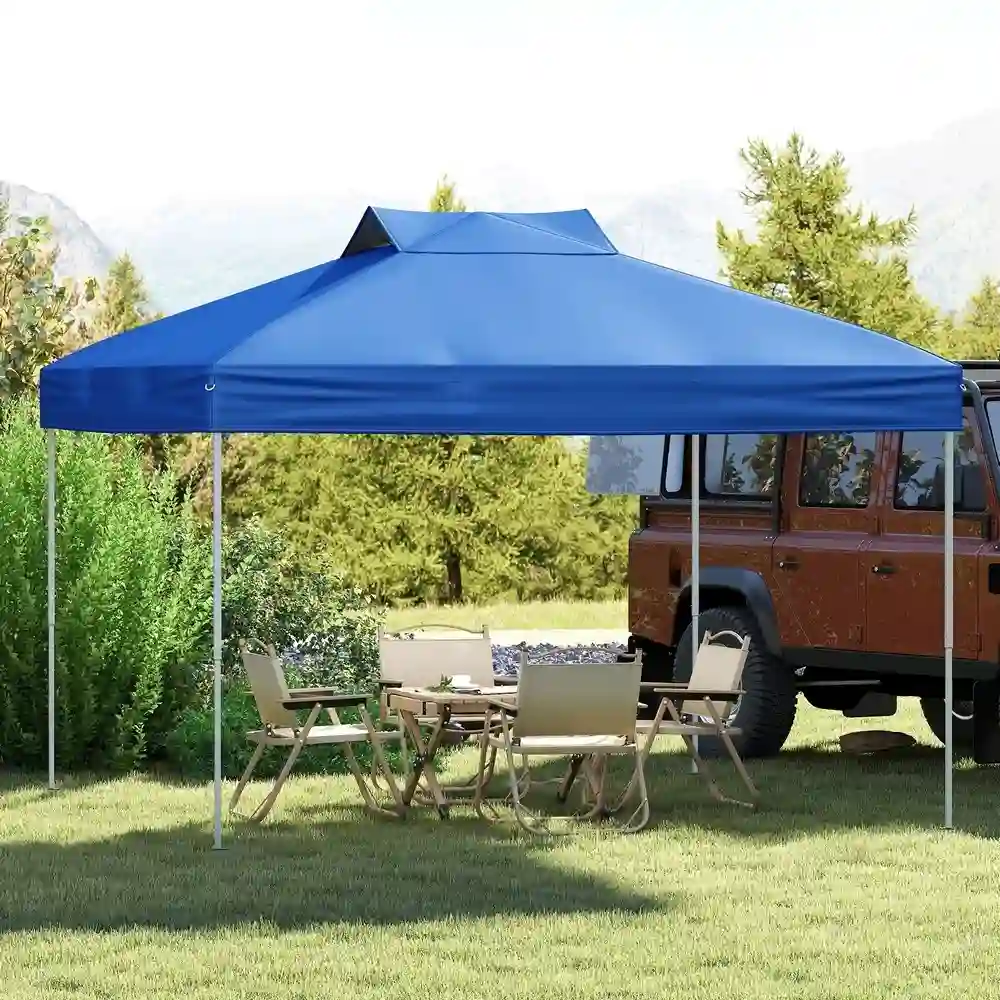 Jeftino povoljno Paviljoni - Venturo Garden 3x3m Plavi Paviljon sa mehanizmom