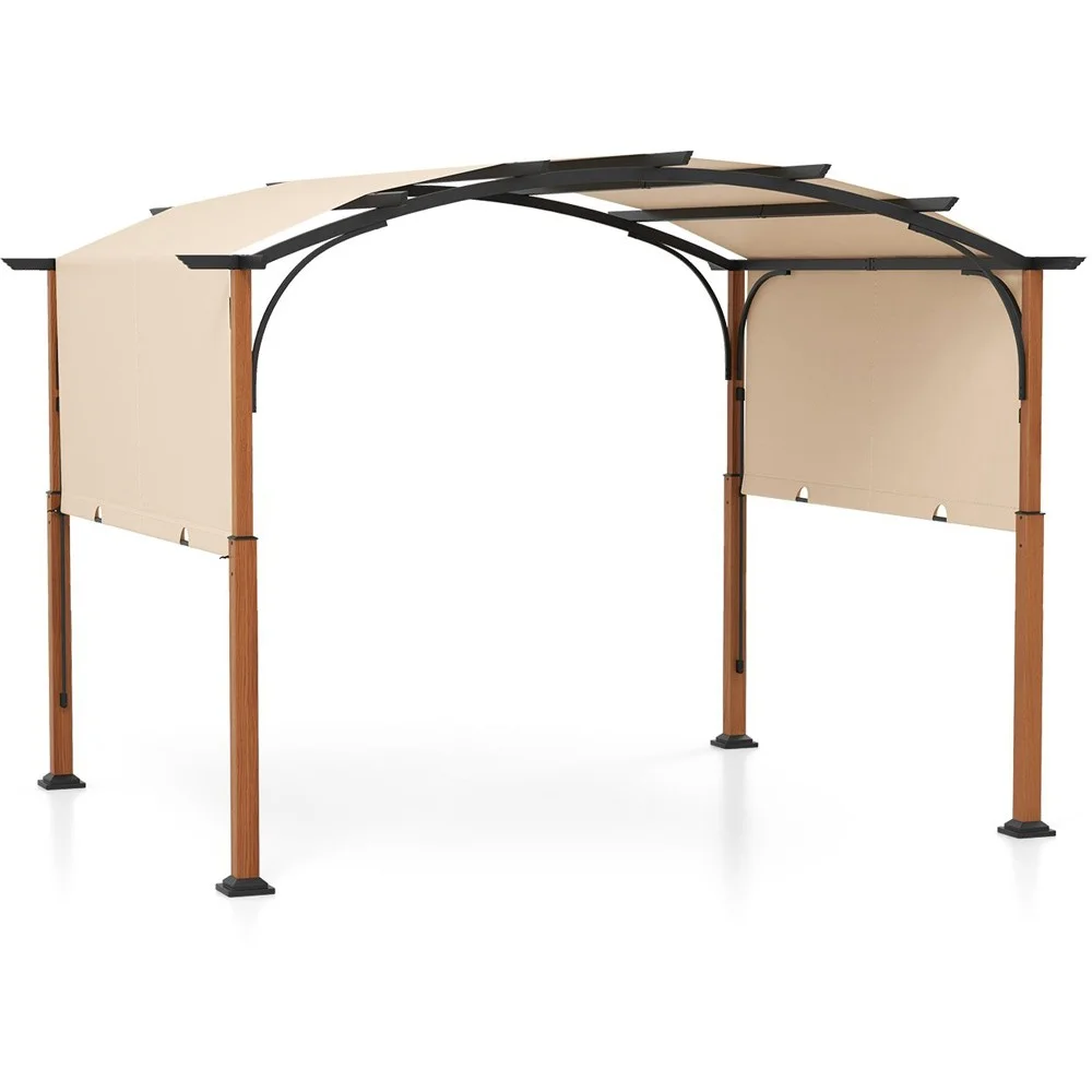 Jeftino povoljno Paviljoni - Venturo Prestige 4x3m Bež Pergola Lučni krov