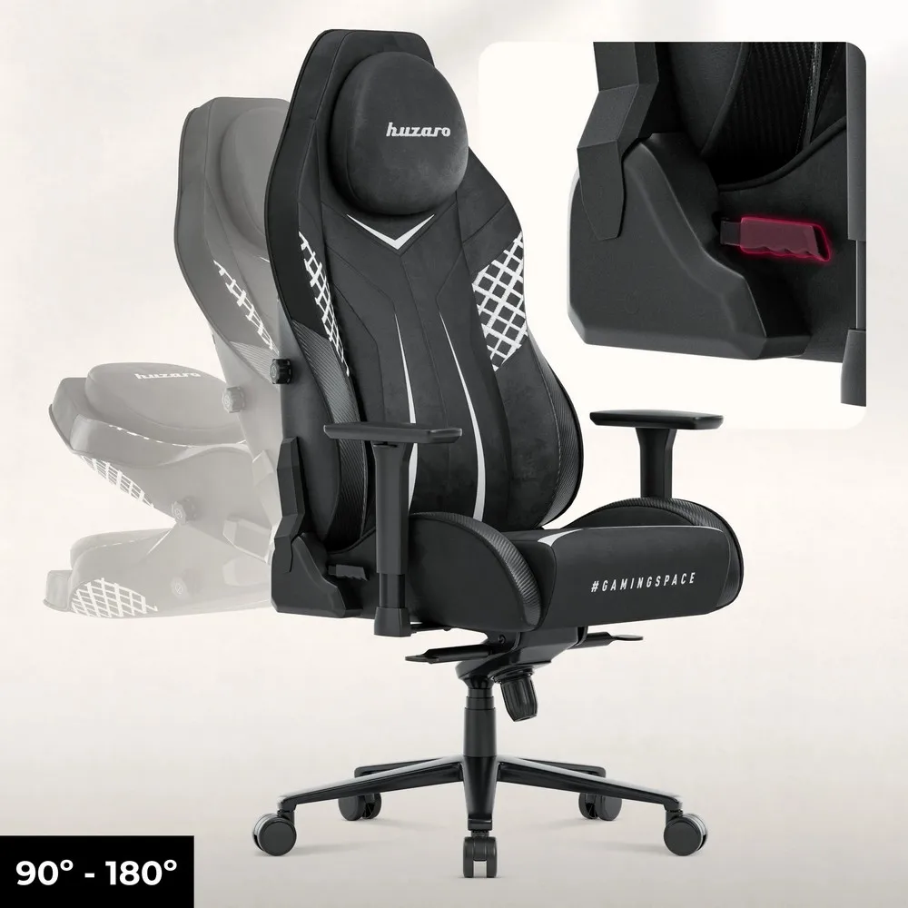 Huzaro Force 8.3 Carbon Crna Gaming stolica foto 5