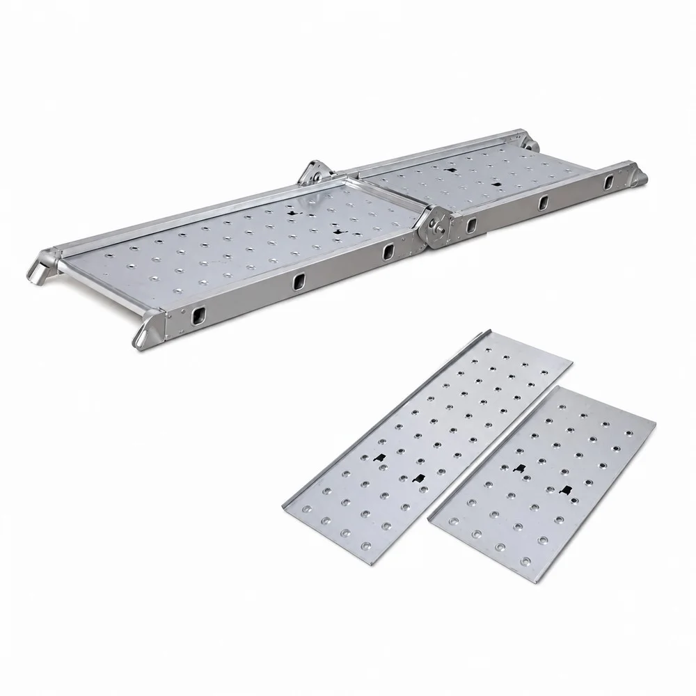 Jeftino povoljno Aluminijumske Merdevine - Platforma za 4x3 Zglobne merdevine