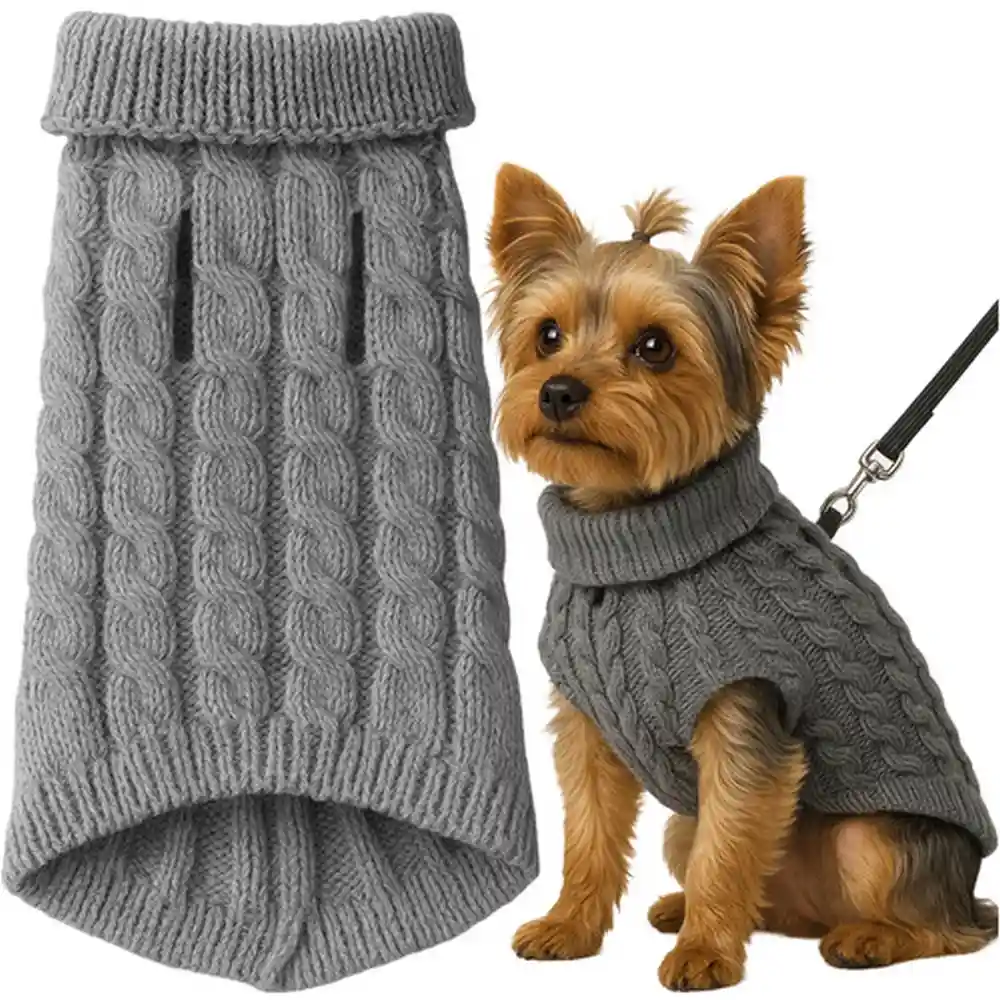 Jeftino povoljno TRGOVACKA ROBA - Purlov Džemper za pse Sivi 33x17cm M